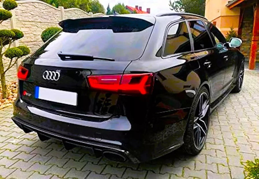Audi A6 C7 Avant Estate Car Rear Roof Spoiler 2011-2018 Gloss Black