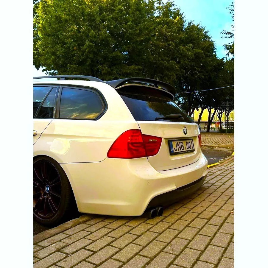BMW 3 Series E91 Estate Car Rear Roof Spoiler 2004-2012 Gloss Black