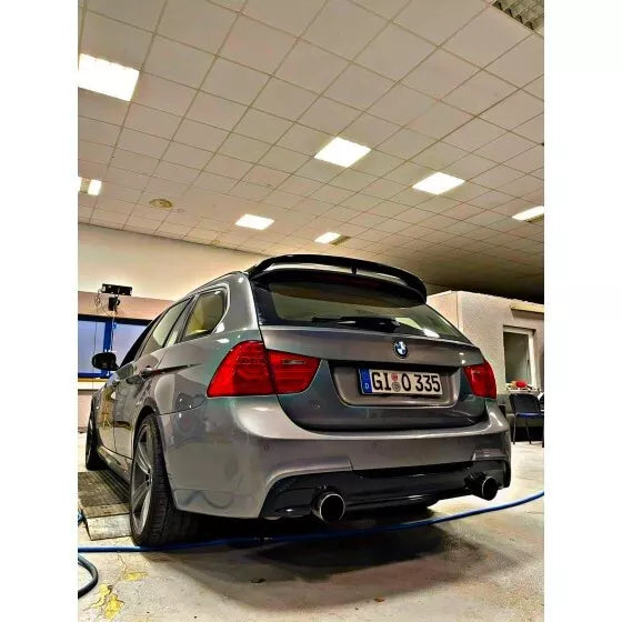 BMW 3 Series E91 Estate Car Rear Roof Spoiler 2004-2012 Gloss Black