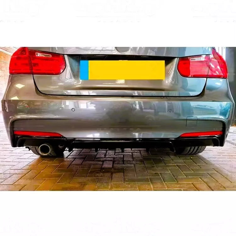 BMW 3 Series F30 F31 Car Rear Diffuser Single Exhaust 11-19 Gloss Black