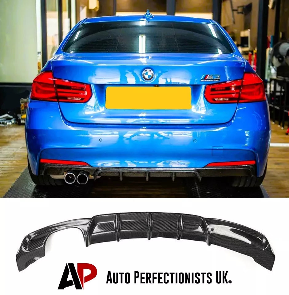 BMW 3 Series F30 F31 Car Rear Spoiler 2011-2019 Twin Exit Carbon Fibre
