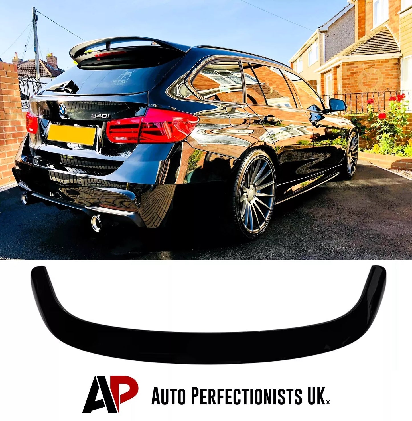 BMW 3 Series F31 Estate Car Rear Roof Spoiler 2011-2019 Gloss Black