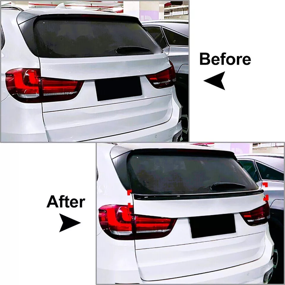 BMW X5 F15 X5M Car Rear Mid Spoiler 2013-2018 Gloss Black