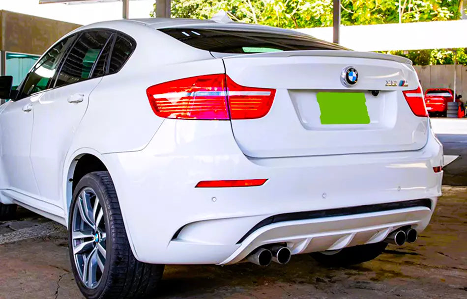 BMW X6 E71 X6M Car Rear Mid Spoiler 2008-2015 Gloss Black