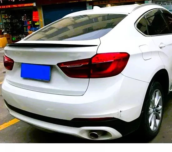 BMW X6 F16 X6M Car Rear Mid Spoiler 2014-2019 Gloss Black