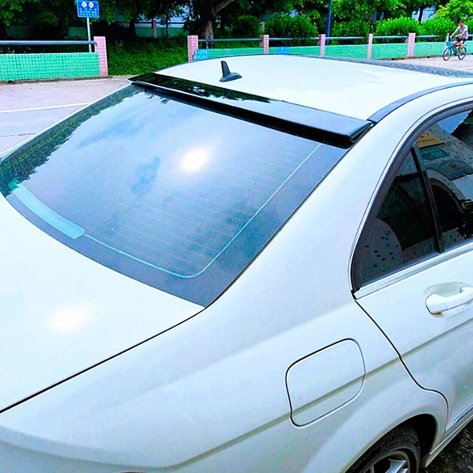 Mercedes C Class Car Rear Roof Spoiler W204 2007-2014 Gloss Black