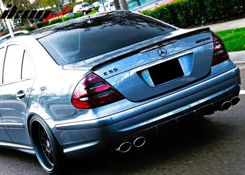 Mercedes E Class W211 Car Rear Spoiler 2001-2009 Gloss Black