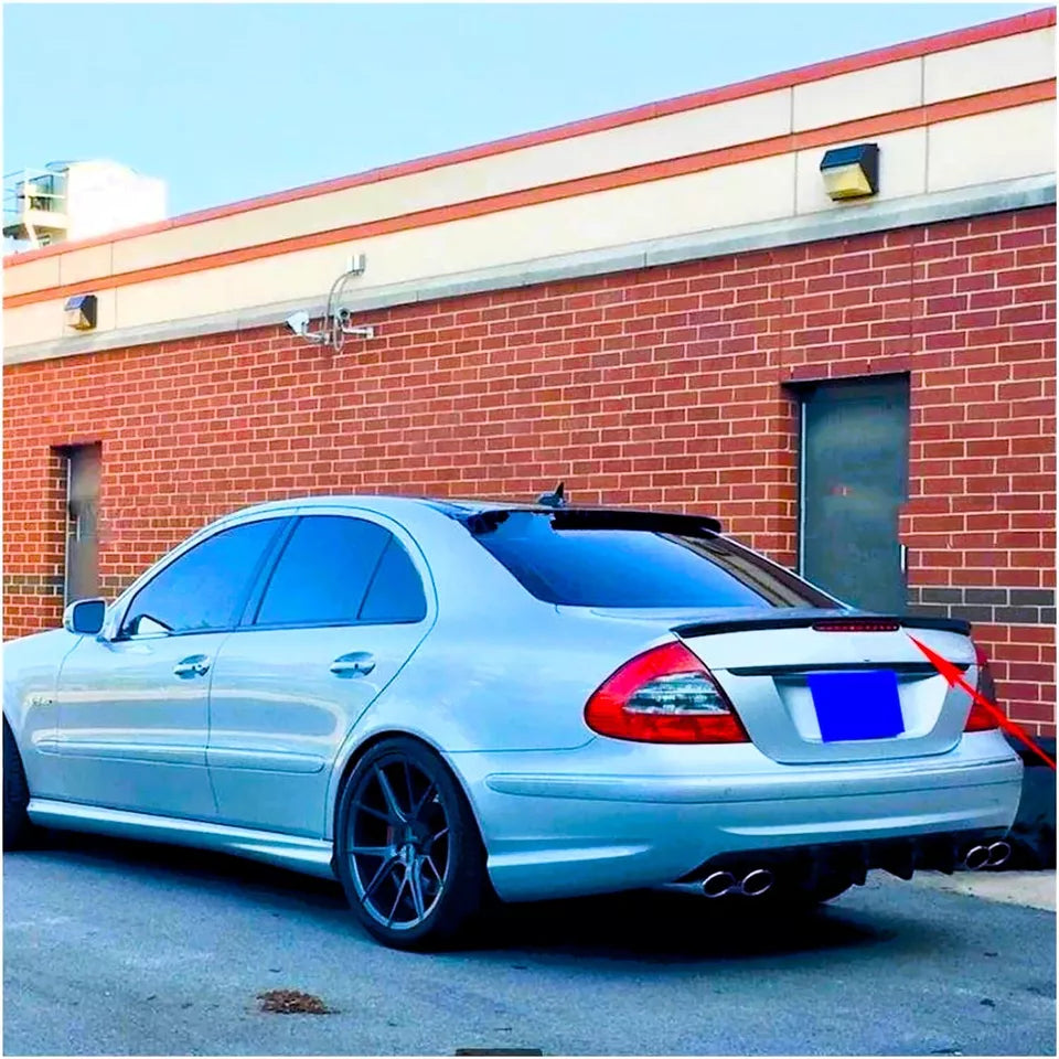 Mercedes E Class W211 Car Rear Spoiler 2001-2009 Gloss Black