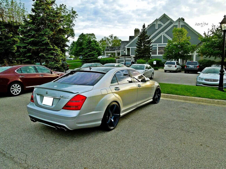 Mercedes S Class W221 Car Rear Spoiler 2005-2013 Gloss Black