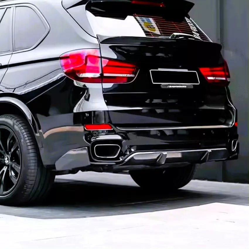 BMW X5 F15 Rear Diffuser Lip Valance Bumper 2013-2018 Gloss Black