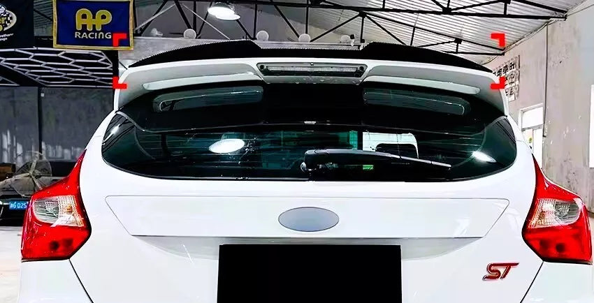 Ford Focus RS MK3 MK3.5 Car Rear Roof Spoiler 2014-2018 Gloss Black