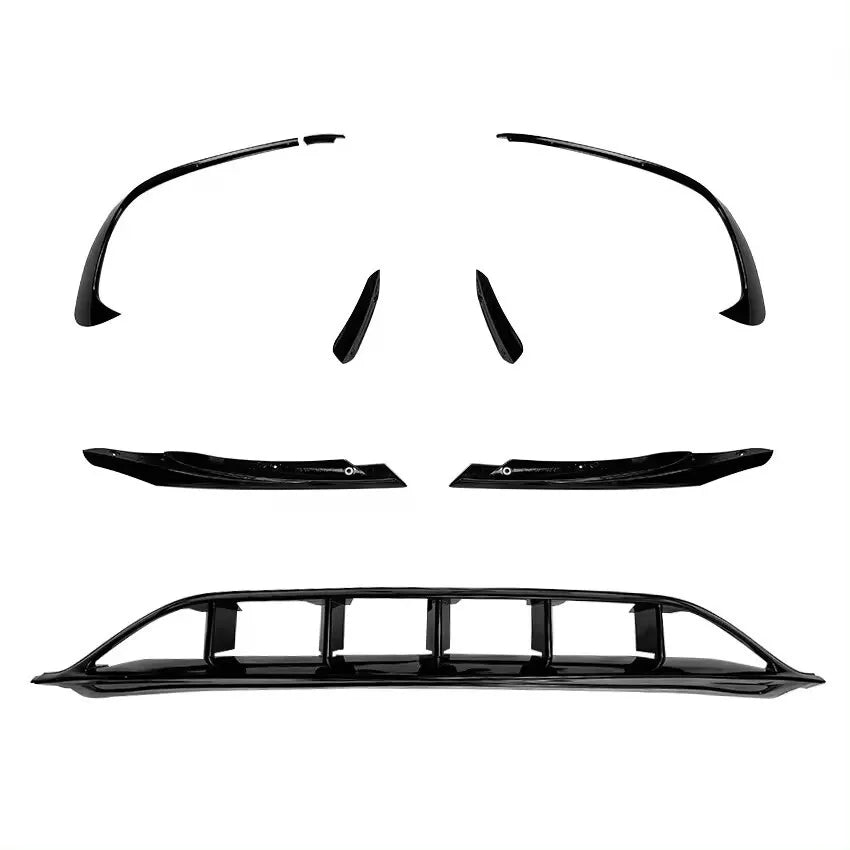 Mercedes A Class W176 A35 A45 Front Splitter 2016-2018 Gloss Black