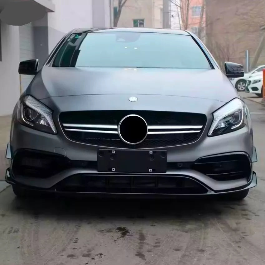 Mercedes A Class W176 A35 A45 Front Splitter 2016-2018 Gloss Black