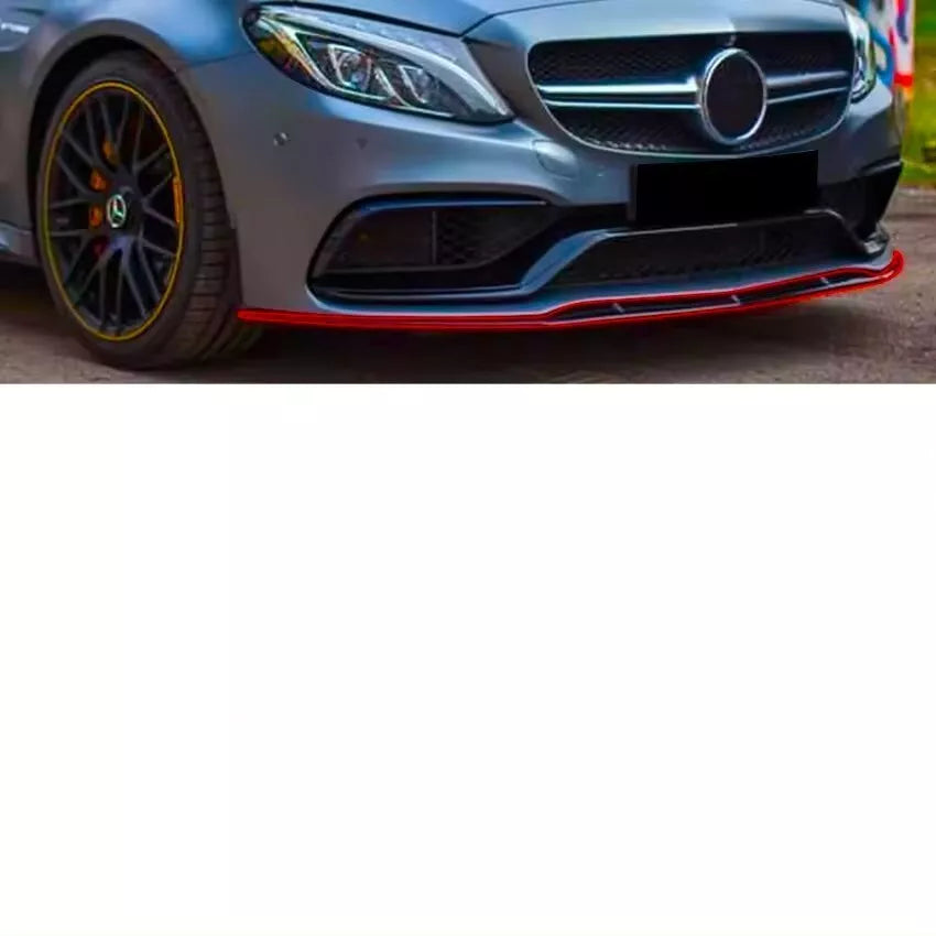 Mercedes C Class C63 AMG Front Splitter 2015-2022 Gloss Black