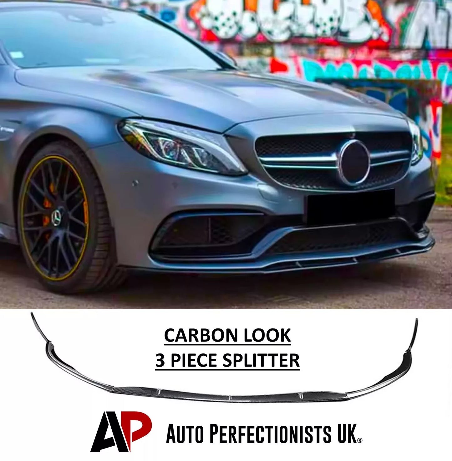 Mercedes C Class C63 AMG Front Splitter 2015-2022 Carbon Fibre