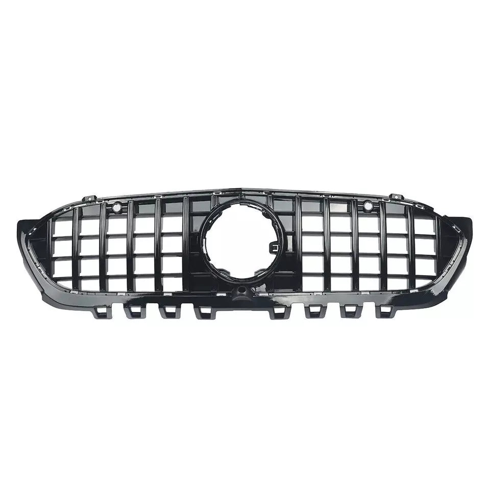 Mercedes A Class W177 Front Panamericana Grille 2018-2024 Gloss Black