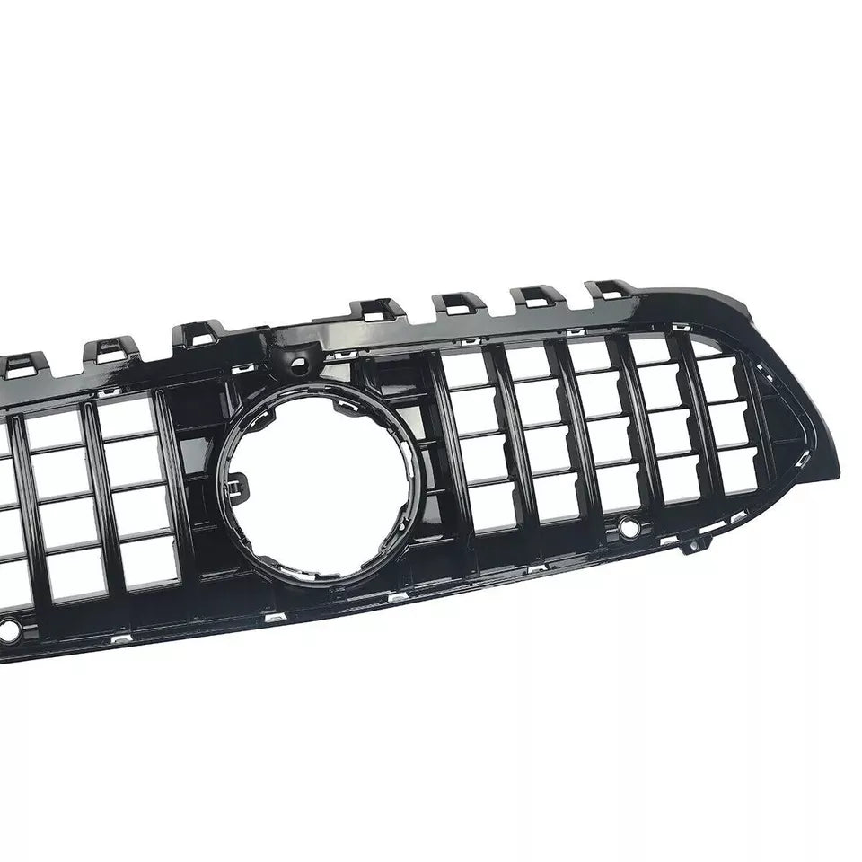 Mercedes A Class W177 Front Panamericana Grille 2018-2024 Gloss Black