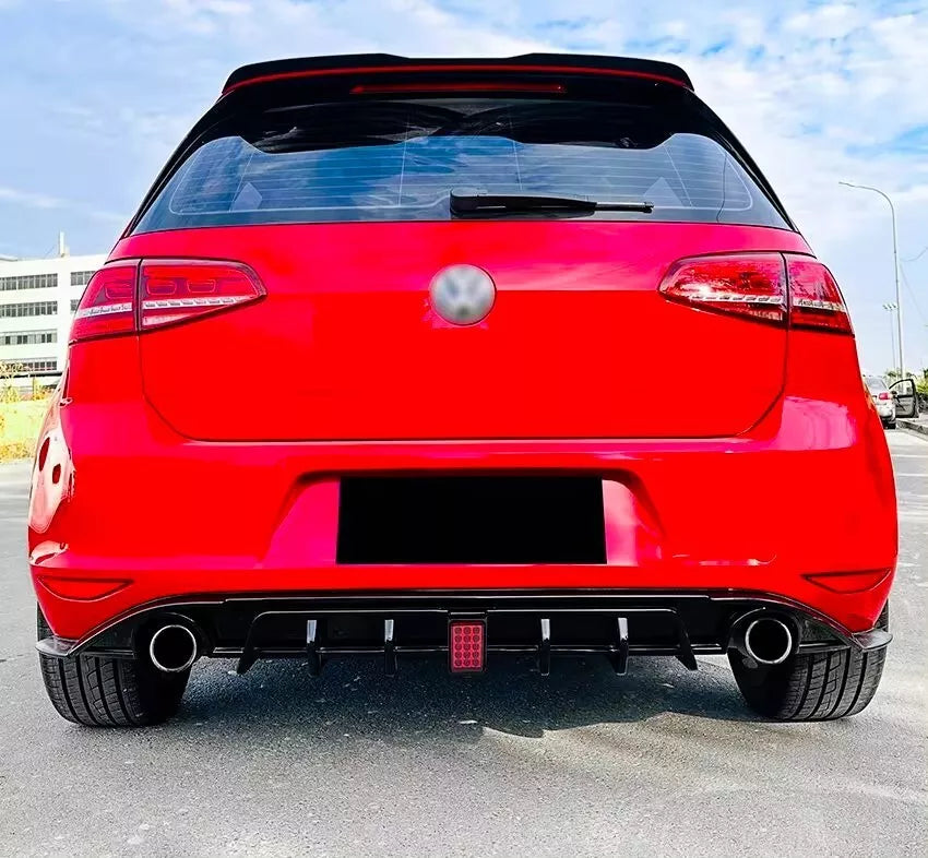 VW Golf MK7 TSI TDI Car Rear Spoiler 2013-2016 TCR Style Gloss Black