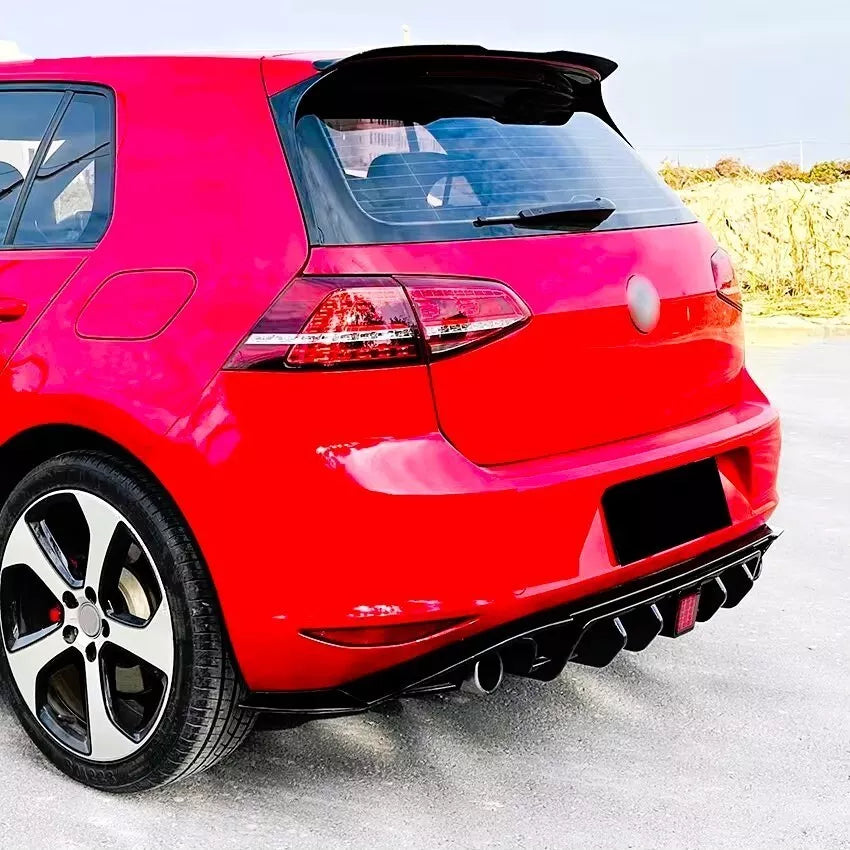 VW Golf MK7 TSI TDI Car Rear Spoiler 2013-2016 TCR Style Gloss Black