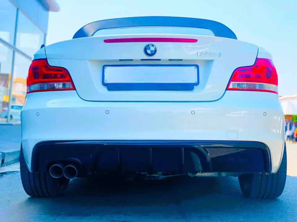 BMW 1 Series Coupe E82 Car Rear Spoiler 2007-2013 With LED Gloss Black
