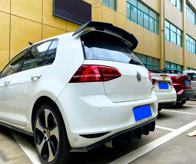 VW Golf MK7 MK7.5 Car Rear Roof Spoiler 2013-2020 Gloss Black