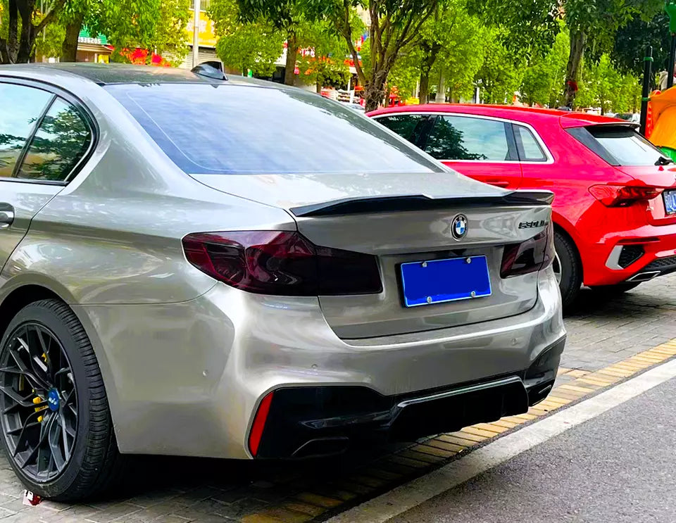 BMW 5 Series M5 G30 Car Rear Spoiler 2016-2024 CS Style Gloss Black