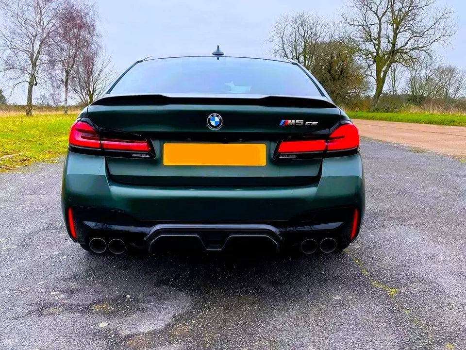 BMW 5 Series M5 G30 Car Rear Spoiler 2016-2024 CS Style Gloss Black
