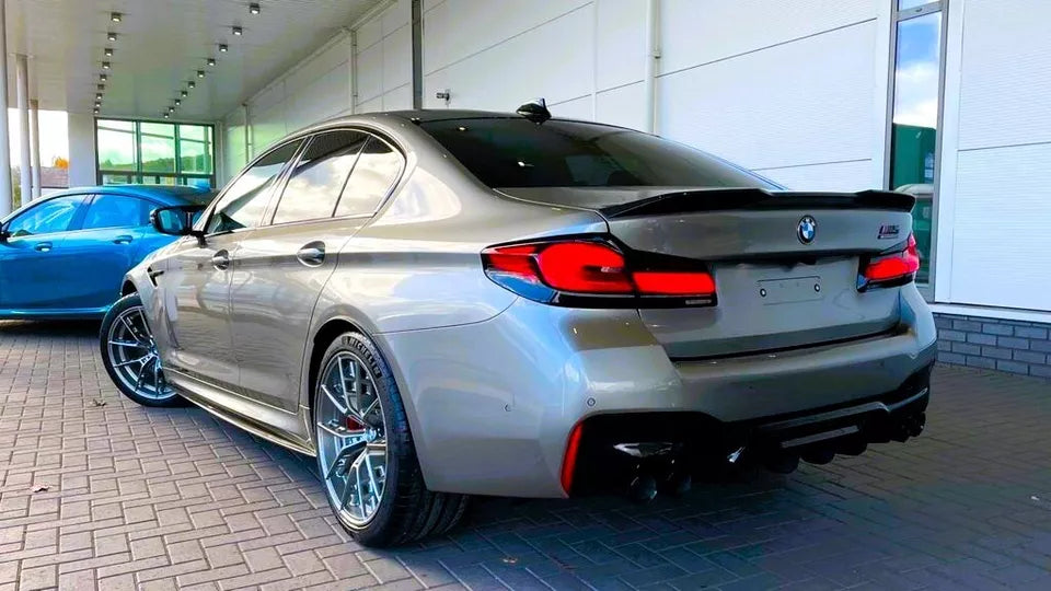 BMW 5 Series M5 G30 Car Rear Spoiler 2016-2024 CS Style Gloss Black
