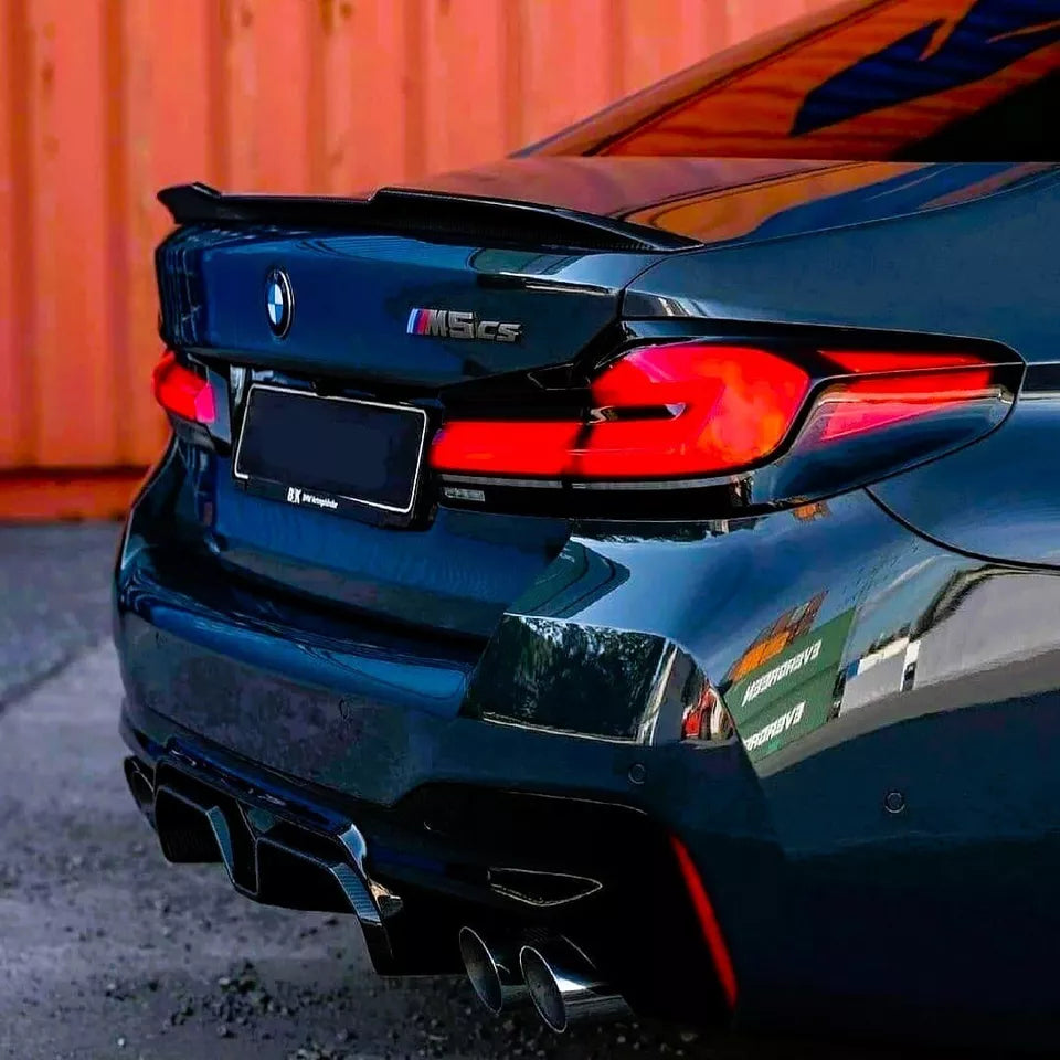 BMW 5 Series M5 G30 Car Rear Spoiler 2016-2024 CS Style Carbon Fibre