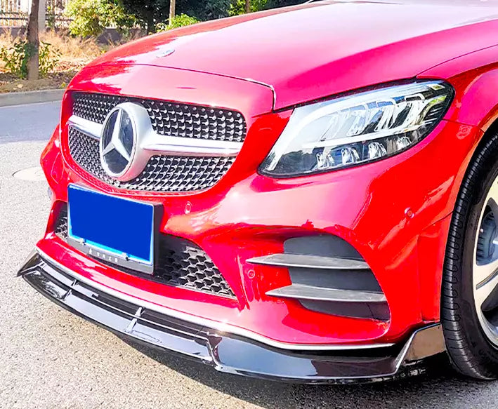 Mercedes C Class C43 W205 C205 Front Splitter 2019-2021 Carbon Fibre