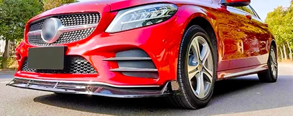 Mercedes C Class C43 W205 C205 Front Splitter 2019-2021 Carbon Fibre