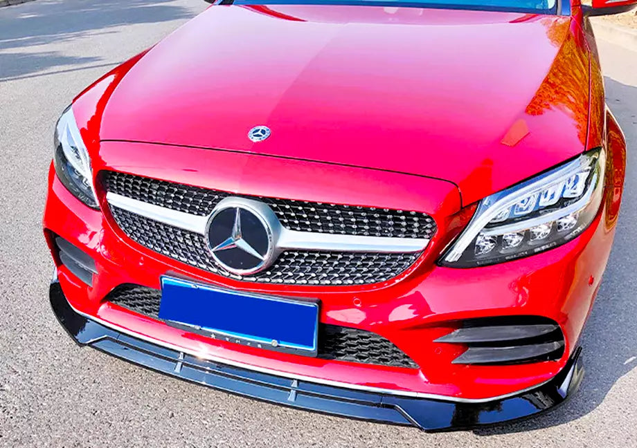 Mercedes C Class C43 W205 C205 Front Splitter 2019-2021 Carbon Fibre
