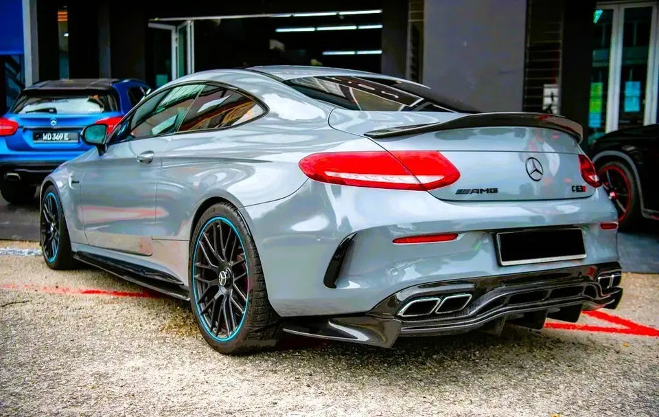 Mercedes C Class Coupe W205 C205 Car Rear Spoiler 2014-21 Gloss Black