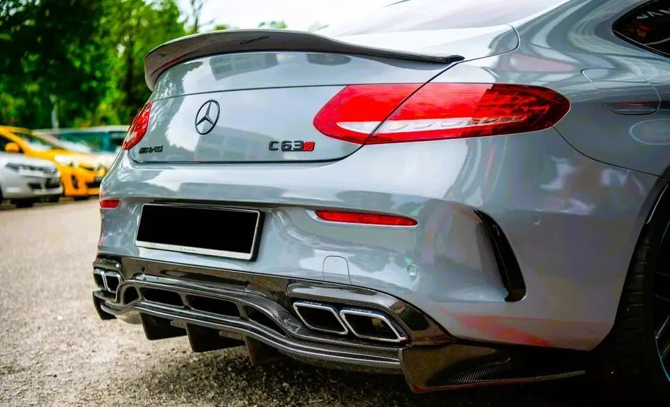 Mercedes C Class Coupe W205 C205 Car Rear Spoiler 2014-21 Gloss Black