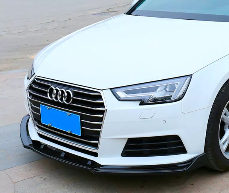 Audi A4 S4 S Line B9 Front Splitter 2017-2019 Gloss Black