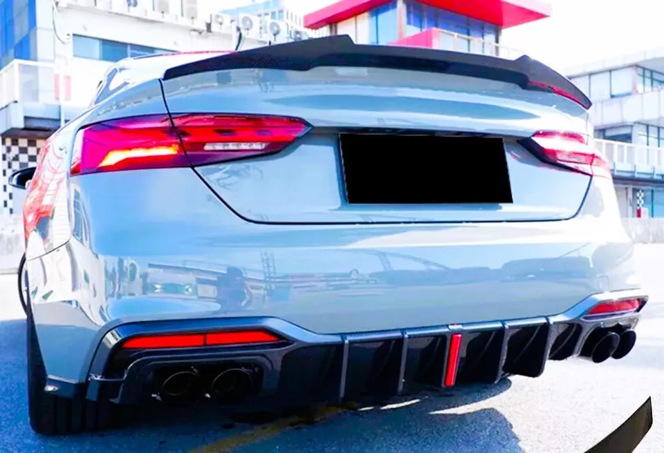 Audi A5 S5 RS5 B9 2 Door Coupe Car Rear Spoiler 2017-2024 Gloss Black