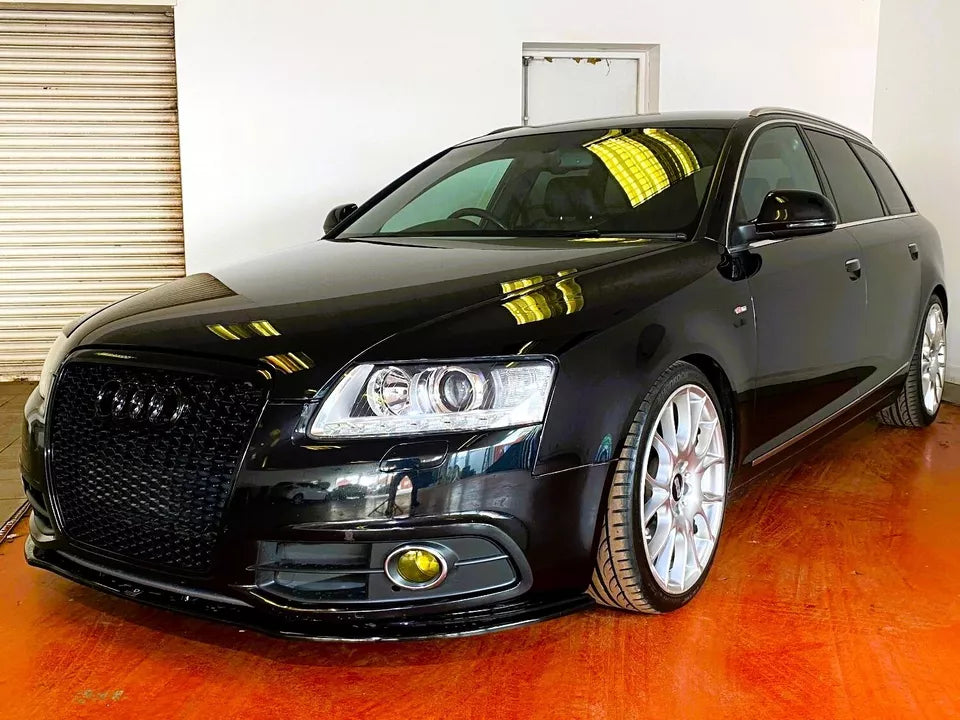Audi A6 S6 C6 Front Main Honeycomb Mesh Grill 2005-2012 Gloss Black