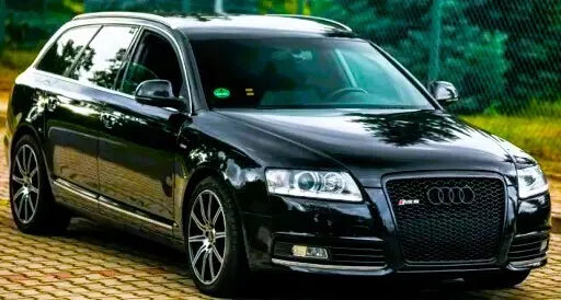 Audi A6 S6 C6 Front Main Honeycomb Mesh Grill 2005-2012 Gloss Black