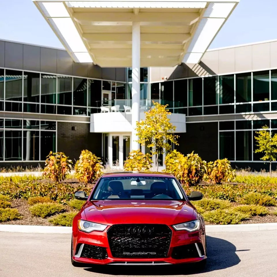 Audi A6 S6 C7 Front Main Honeycomb Mesh Grill 2013-2015 Gloss Black