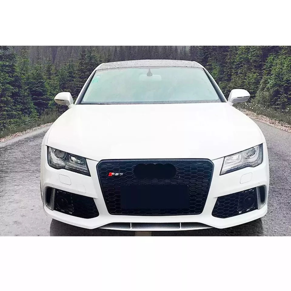 Audi A7 S7 Front Main Honeycomb Mesh Grill 2013-2015 Gloss Black