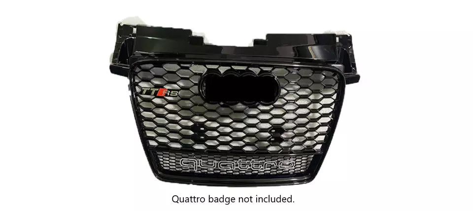 Audi TT TTS MK2 Front Main Honeycomb Mesh Grill 2006-2014 Gloss Black