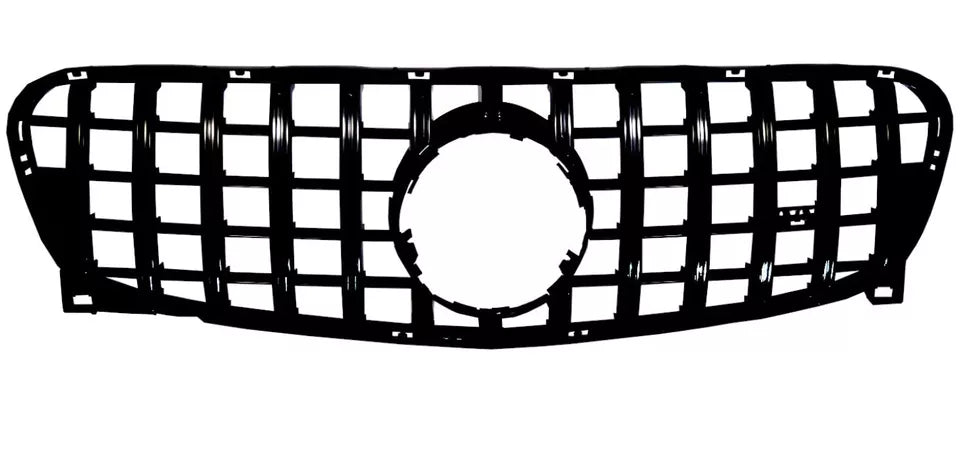 Mercedes GLA X156 Panamericana GT GTR Grille 2017-2019 Gloss Black