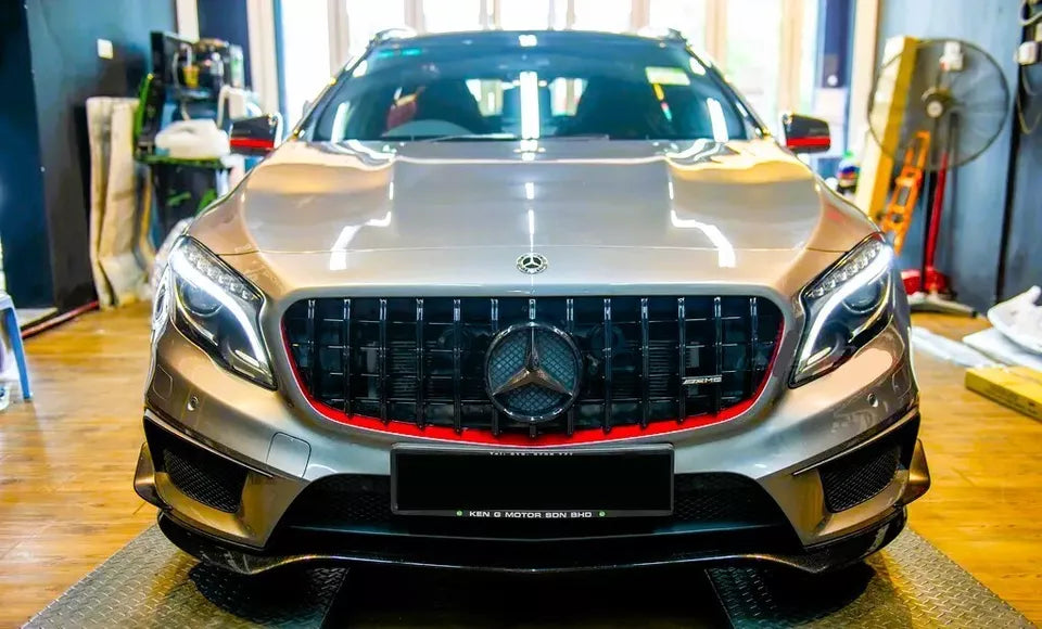 Mercedes GLA X156 Panamericana GT GTR Grille 2017-2019 Gloss Black