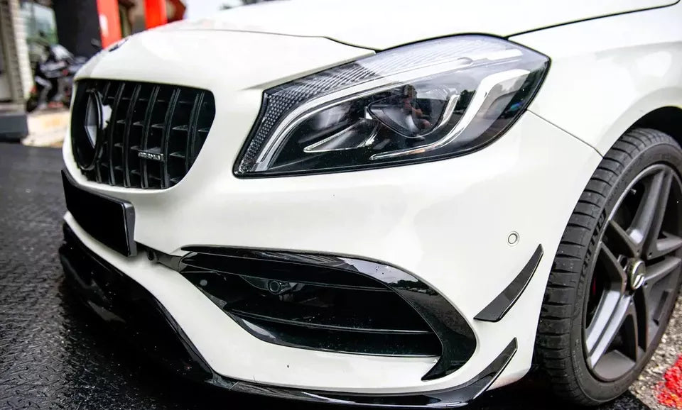 Mercedes A W176 Front Panamericana GT GTR Grill 2016-2018 Gloss Black