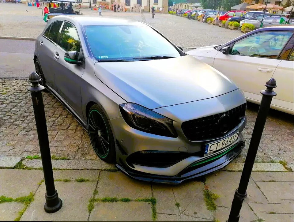 Mercedes A W176 Front Panamericana GT GTR Grill 2016-2018 Gloss Black