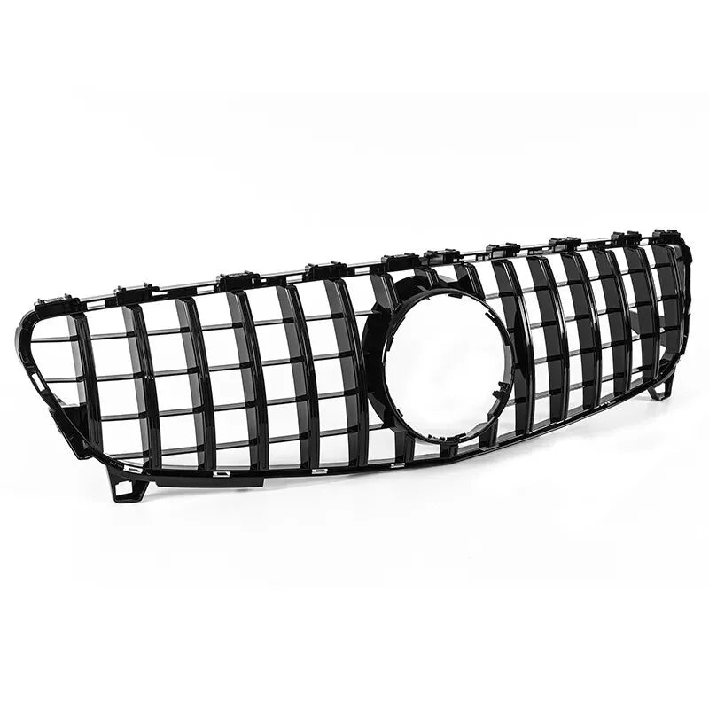 Mercedes A W176 Front Panamericana GT GTR Grill 2016-2018 Gloss Black