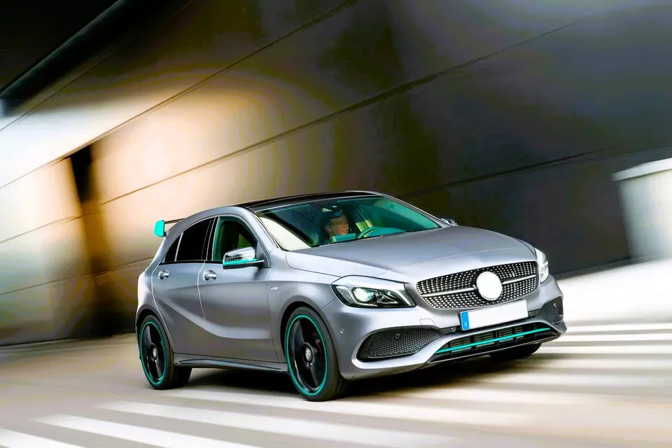 Mercedes A Class W176 Front Diamond Grill 2016-2018 Gloss Black