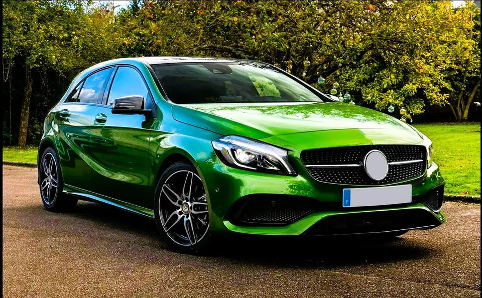 Mercedes A Class W176 Front Diamond Grill 2016-2018 Gloss Black