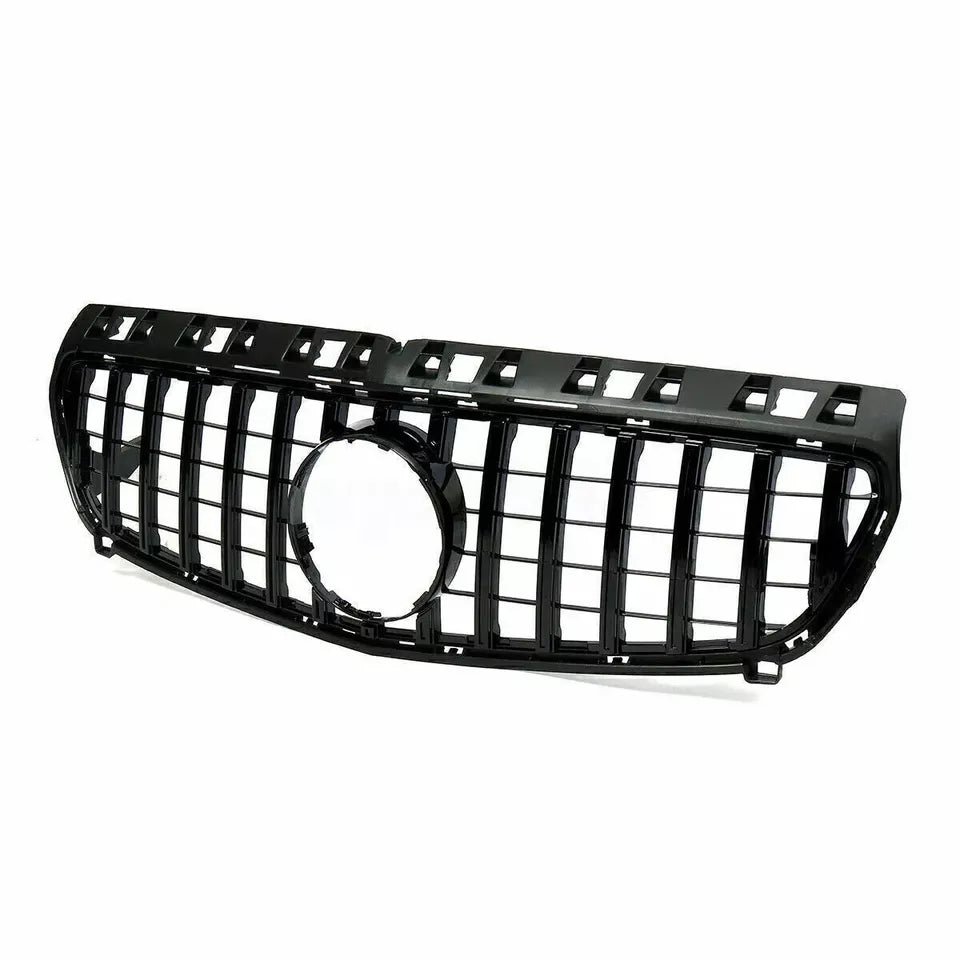 Mercedes A W176 Front Panamericana GT GTR Grill 2013-2015 Gloss Black