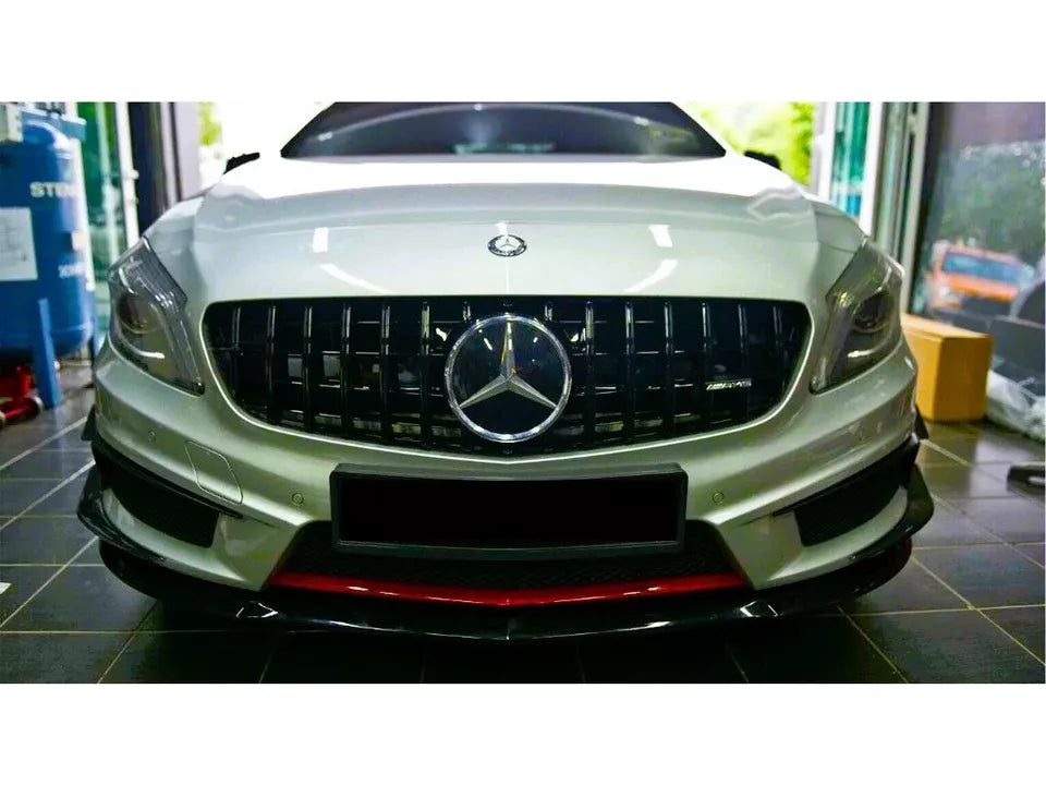 Mercedes A W176 Front Panamericana GT GTR Grill 2013-2015 Gloss Black